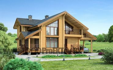 Проект деревянного дома 1021