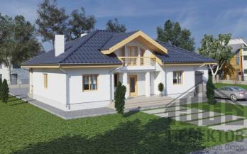 Проект дома из блоков м17