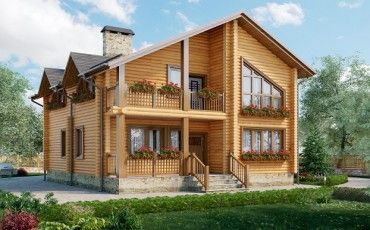 Проект деревянного дома 10-2193