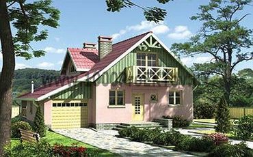 Проект дома из блоков 1362