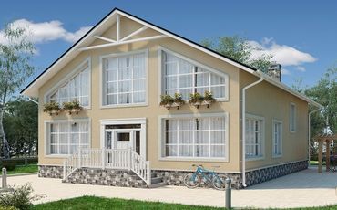 Проект каменного дома 10-2132-2