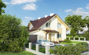 Проект дома из блоков 1-61