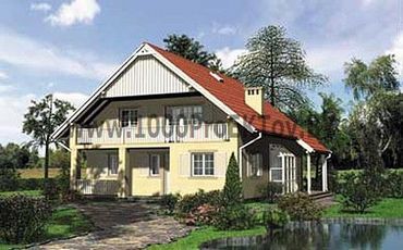 Проект дома из блоков 1306