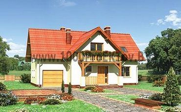 Проект дома из блоков 1244