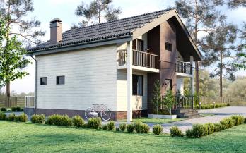 Проект каркасного дома 2-11-1