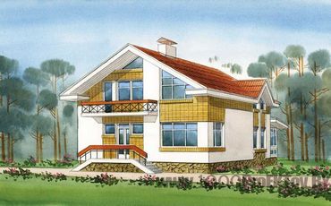 Проект дома из блоков 1109