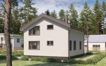 Проект каркасного дома 2-11