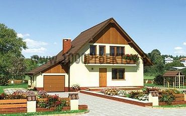 Проект дома из блоков 1343