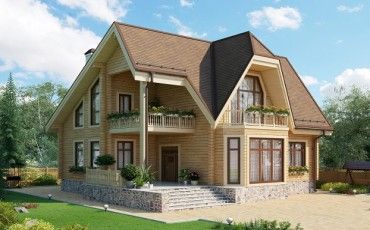 Проект деревянного дома 10-2234