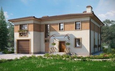 Проект дома из блоков 10-2083