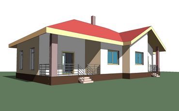 Проект дома из блоков 1563