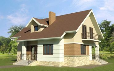 Проект дома из блоков 1184