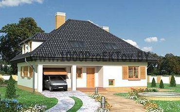 Проект дома из блоков 1243