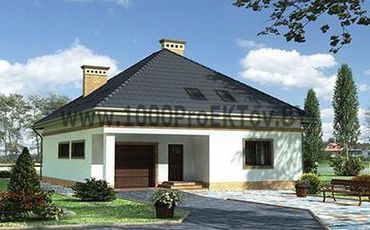 Проект дома из блоков 1404