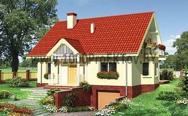 Проект дома из блоков 1372