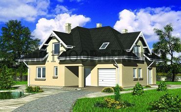 Проект дома из блоков 1536