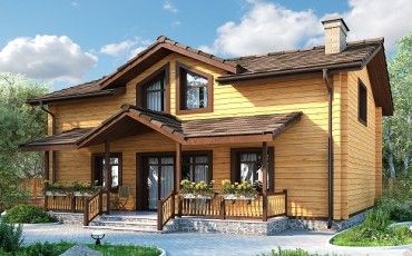 Проект деревянного дома 10-2179