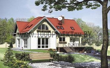 Проект дома из блоков 1320