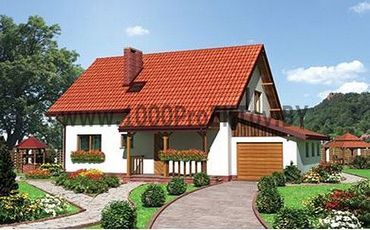 Проект дома из блоков 1370