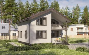 Проект каркасного дома 2-11