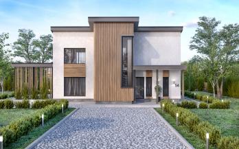 Проект дома из блоков 1-02