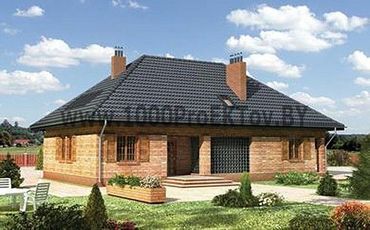 Проект дома из блоков 1469