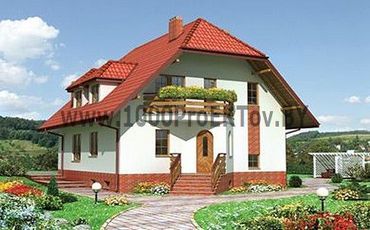 Проект дома из блоков 1202