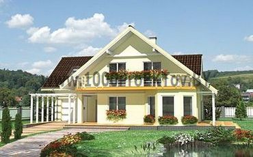 Проект дома из блоков 1454