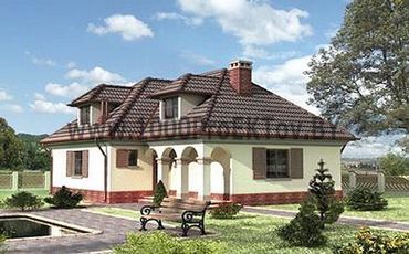 Проект дома из блоков 1262