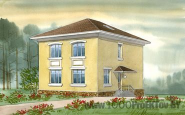 Проект дома из блоков 1115
