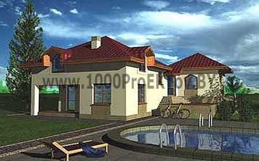 Проект дома из блоков 1329