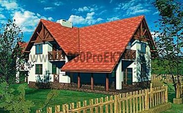 Проект дома из блоков 1206