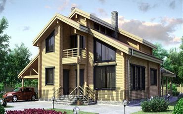 Проект деревянного дома 3-35