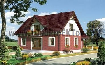 Проект дома из блоков 1351