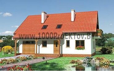 Проект дома из блоков 1247