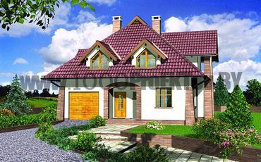 Проект дома из блоков 1535