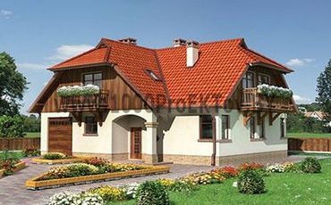 Проект дома из блоков 1403