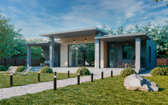 Проект дома из блоков м13