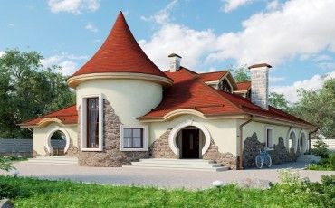 Проект дома из блоков 10-2217