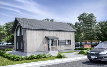 Проект каркасного дома 2-50-6