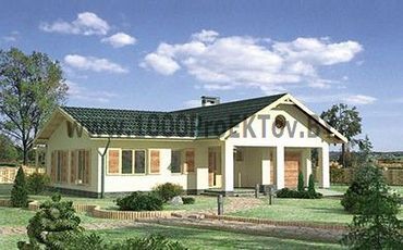 Проект дома из блоков 1386