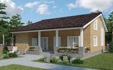 Проект дома из блоков 10-2059-2