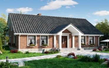 Проект дома из блоков 10-2180