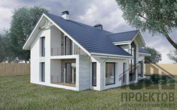 Проект дома из блоков м11