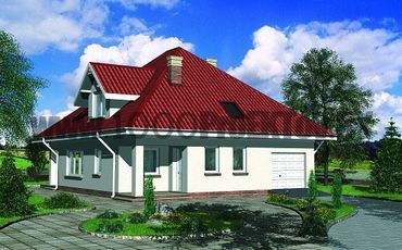 Проект дома из блоков 1532