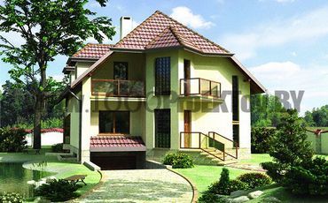 Проект дома из блоков 1523