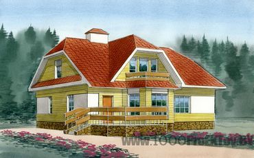 Проект дома из блоков 1106