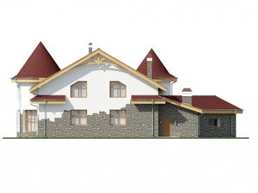 Проект дома из блоков 1-25