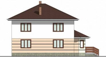 Проект дома из блоков 1121