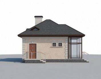 Проект дома из блоков 10-2254